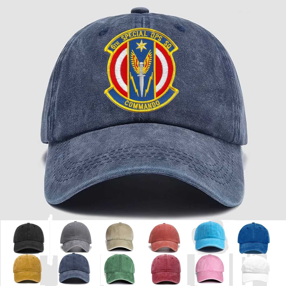 Custom Embroidered Hat 6th Special Operations Squadron, Veteran Cap, Gift Idea