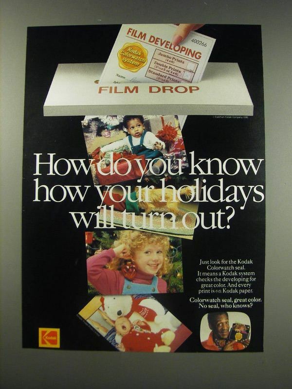 1991 Kodak Film Developing Ad - Bill Cosby - Holidays Will turn Out