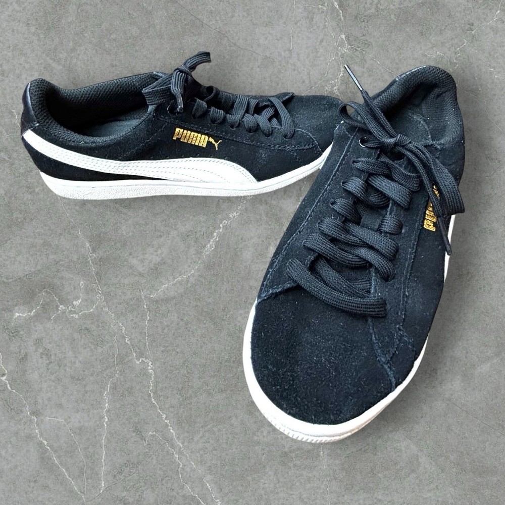 Puma Women’s Size 6.5 Black White Athletic Shoes Sneakers