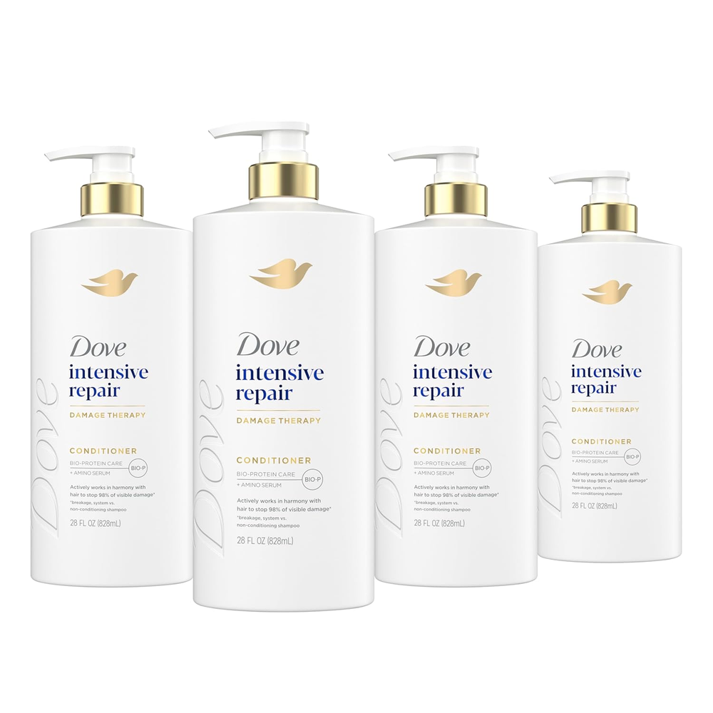 Dove Intensive Repair Conditioner with Amino Serum for Damaged Hair 4-Pack 28 Fl Oz