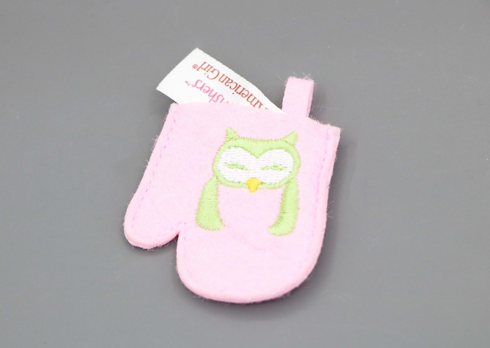 American Girl Wellie Wishers doll owl-themed gloves