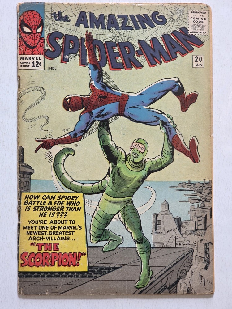 Amazing Spider-Man #20 G/VG 1st App. of The Scorpion 1964 Steve Ditko Silver Age