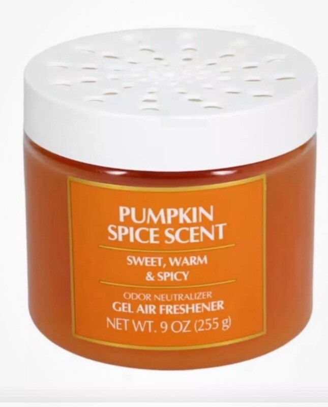Pumpkin Spice Scent Scent Odor Neutralizer Gel Air Freshener 9oz