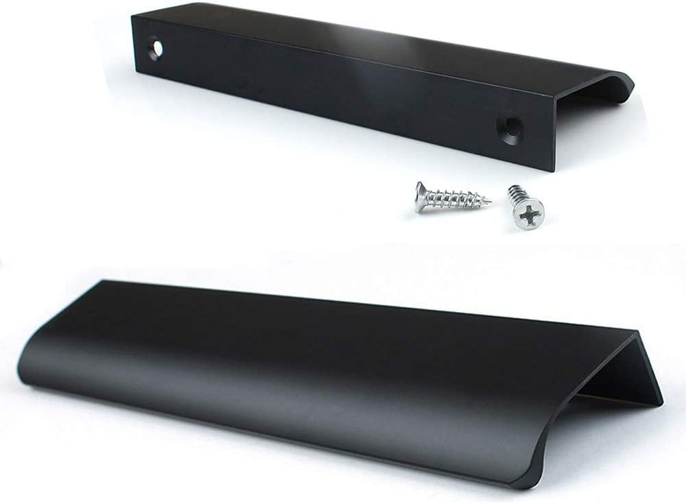 10 Pack Modern Style Finger Edge Pull Furniture Drawerhandles Hidden Cabinet Kit