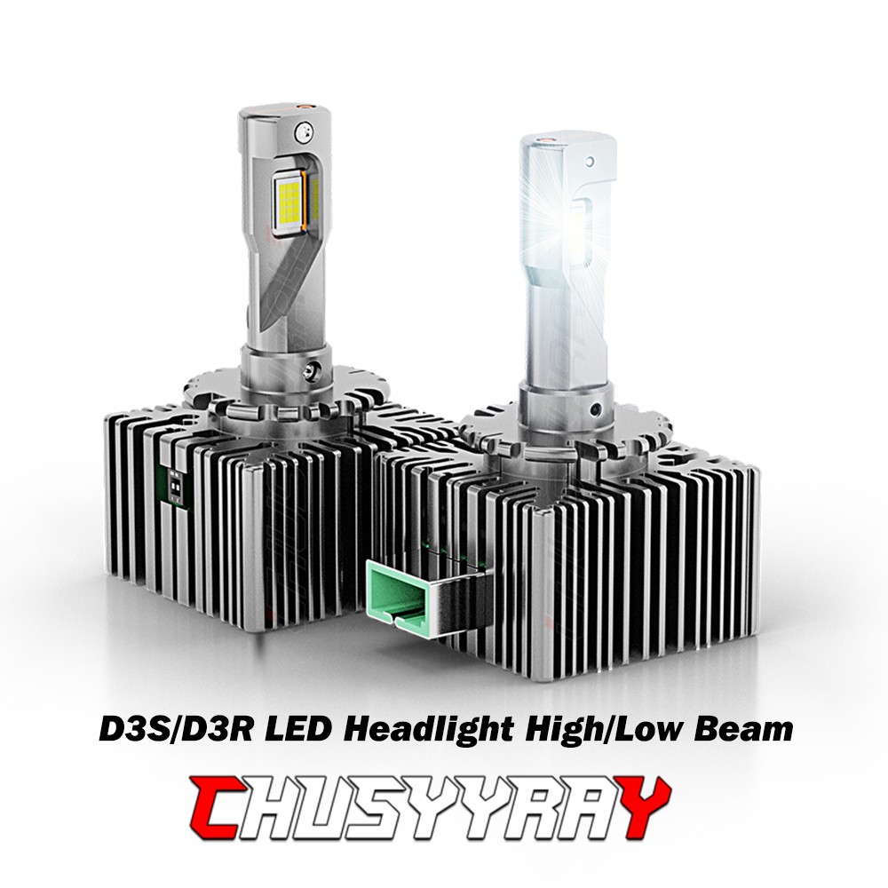 2pcs D3S D3R LED Headlight Bulbs 6500K Super White HID Xenon Conversion Kit