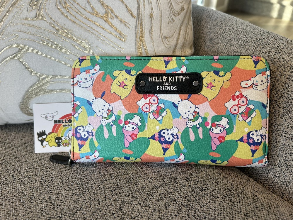 Hello Kitty & Friends Sanrio Faux Leather Wristlet Wallet – Trendy New Style