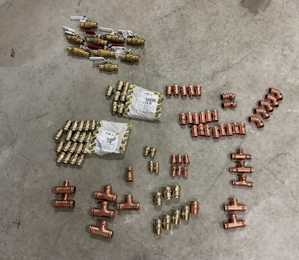 Propress Fittings Lot (111) Never Used Viega & Nibco 1/2 - 1”