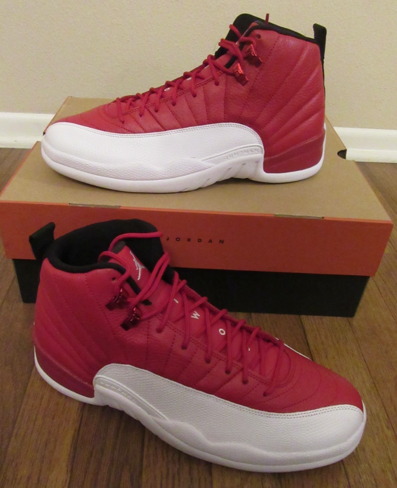 Nike Air Jordan 12 Retro Size 11.5 Gym Red White Black 130690 600 Brand New 2016