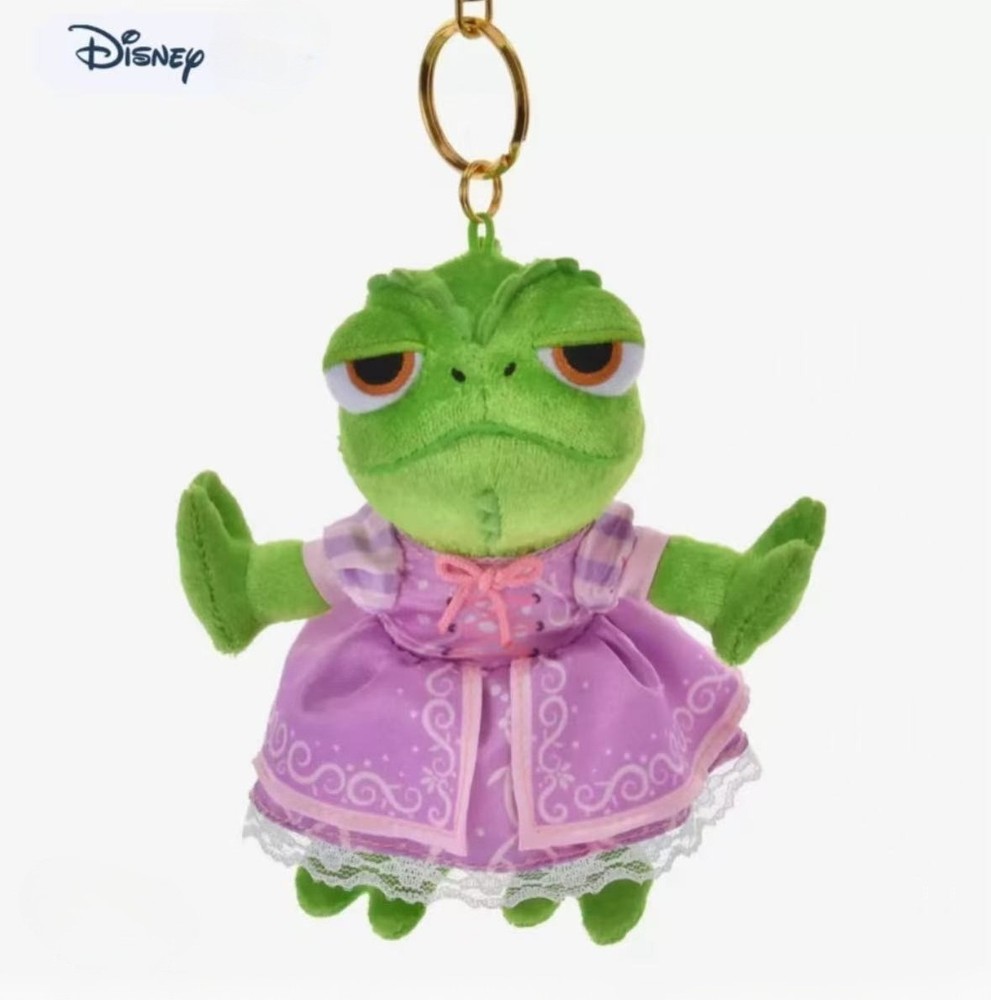 Disney Princess Friends Series Pascal Rapunzel Plush Keychain Gift