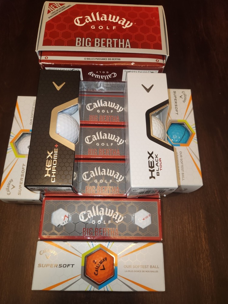 Callaway Golf Balls 39 New in Boxes Premium Quality