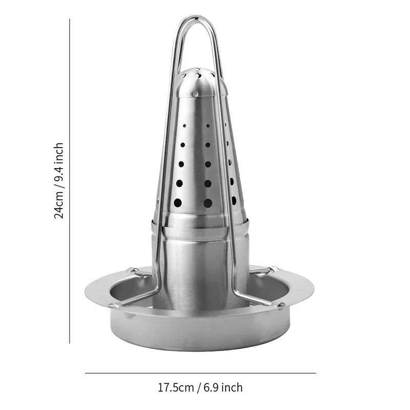 Roasting Grill Stand Chicken Roaster Rack Kitchen Outdoor BBQ Tools Carbon Steel