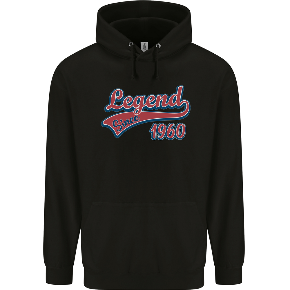 Legend Since 65th Birthday 1960 Mens 80% Cotton Hoodie