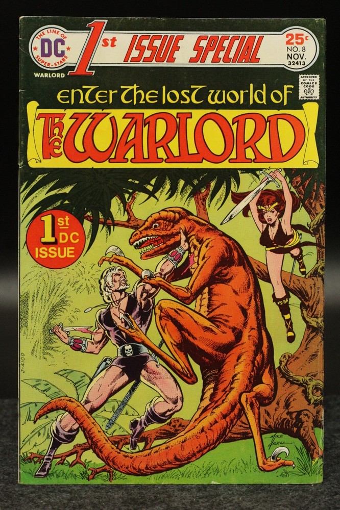 First (1st) Issue Special (1975) #8 Signed Mike Grell No COA 1st App Warlord FN