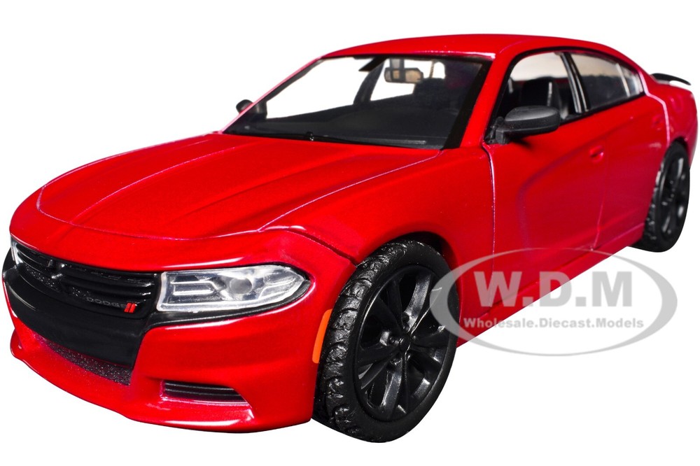 2023 DODGE CHARGER SXT RED 1/24 DIECAST MODEL CAR BY MOTORMAX 79387