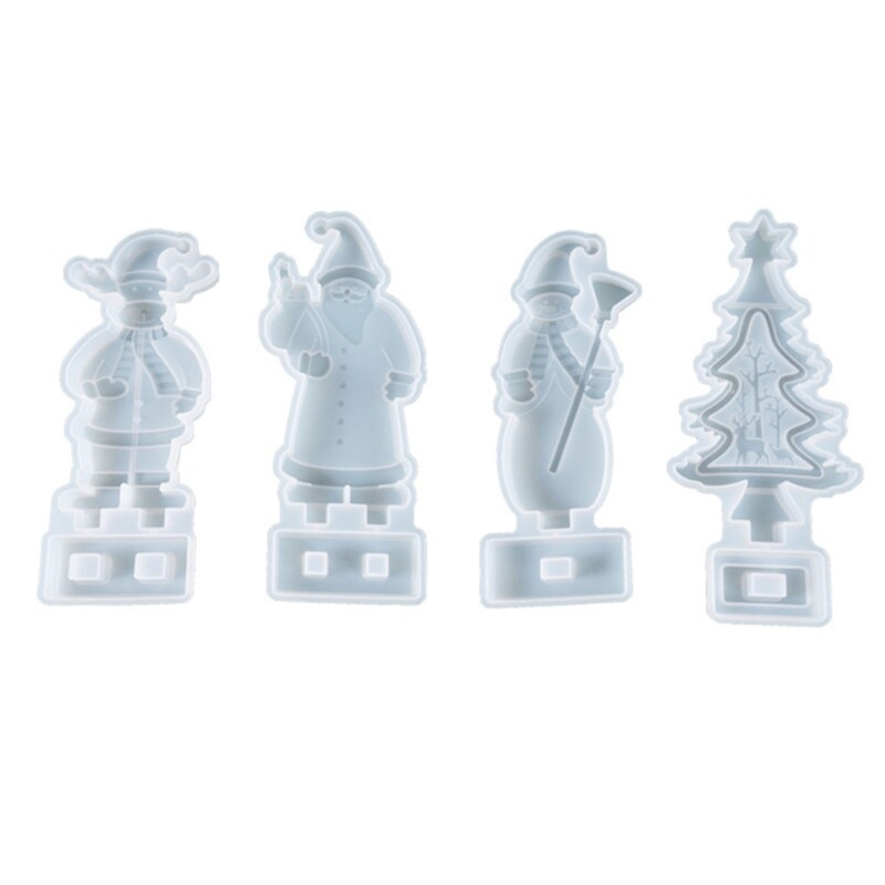 Elk and Santa Resin Jewelry Mold for DIY Crafting