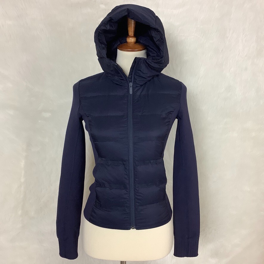 Lululemon Navy Blue Down And Around Jacket