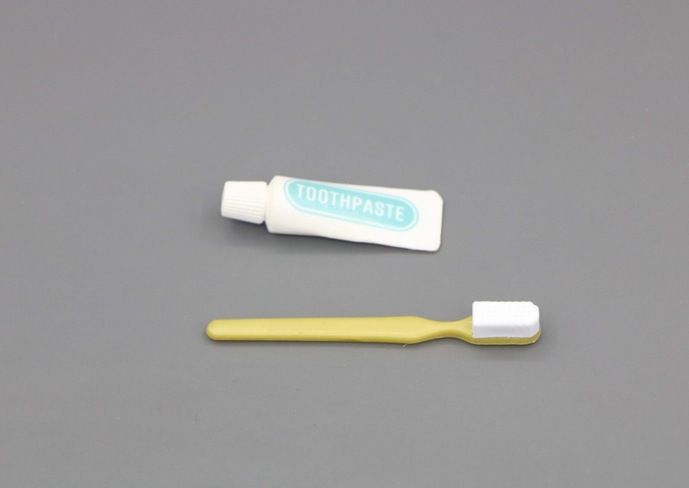 American Girl toothbrush & toothpaste tube set for 18