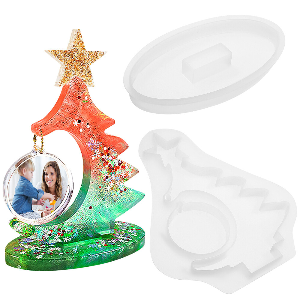Tree Epoxy Casting Mold DIY Picture Frame Christmas Versatile Beginner-friendly