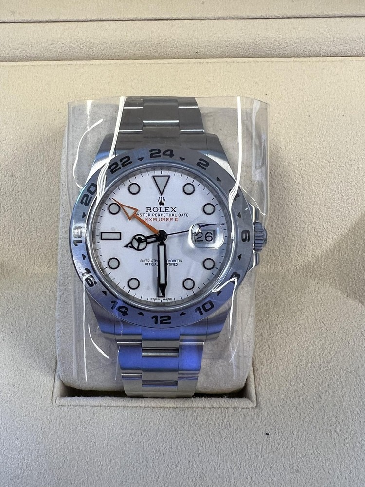 Rolex Explorer II White Dial 216570 MINT Condition with Box and Papers