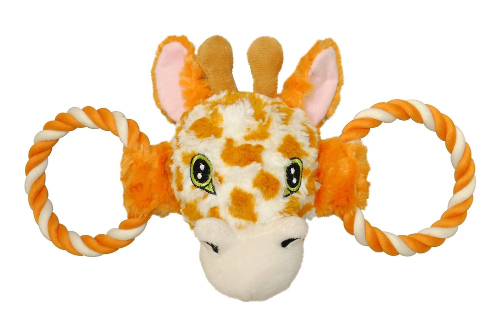 Jolly Tug-a-Mal Giraffe Tug/Squeak Toy, Large