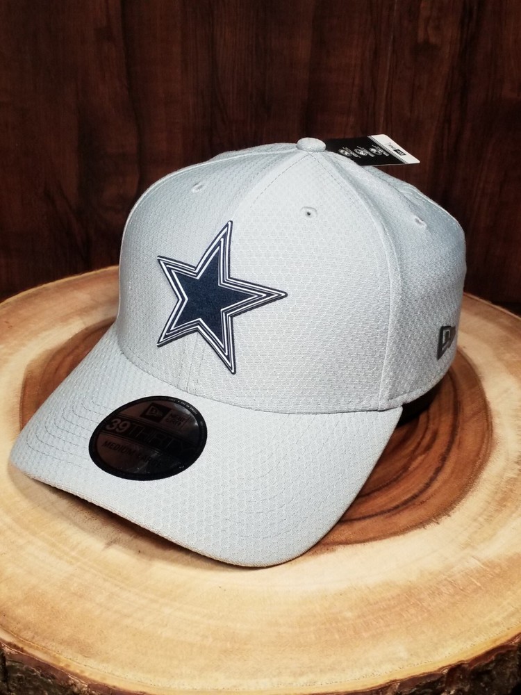 Dallas Cowboys New Era 39Thirty Stretch Fit Cap Gray NFL M/L Size