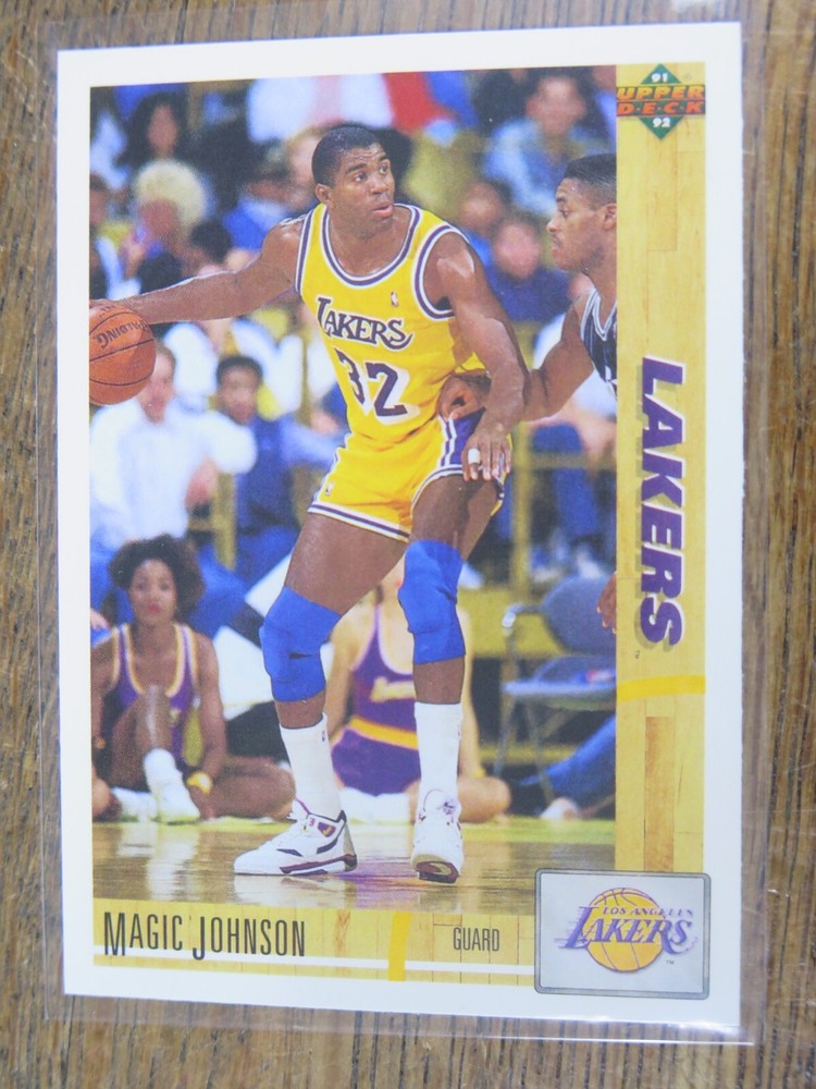 1991-92 Upper Deck Magic Johnson #45 Los Angeles Lakers Basketball Card