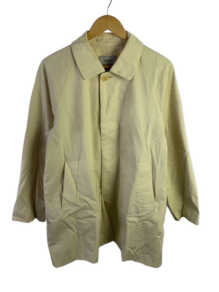Yaeca Exclusive Fabric/ Steel Collar Coat/S/Cotton/Crm/19551 3398