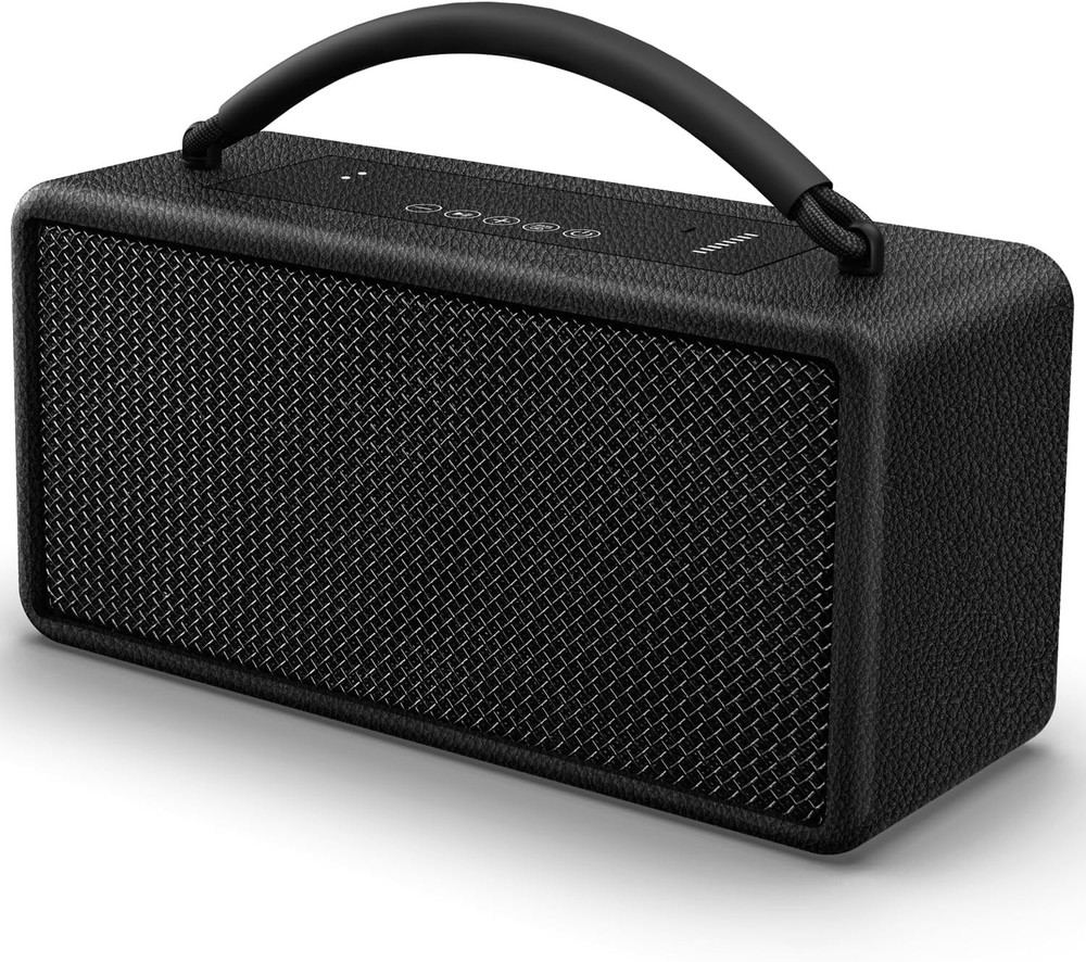80W DINDIN Portable Bluetooth Speaker with 20H Playtime Loud Bass Black