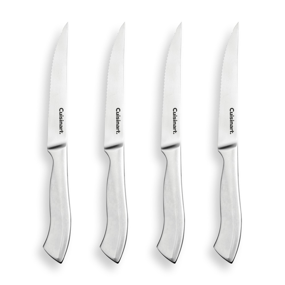 Classic 4-Piece Stainless Steel Steak Knife Set with Ergonomic Handles CE88SS-4SK3