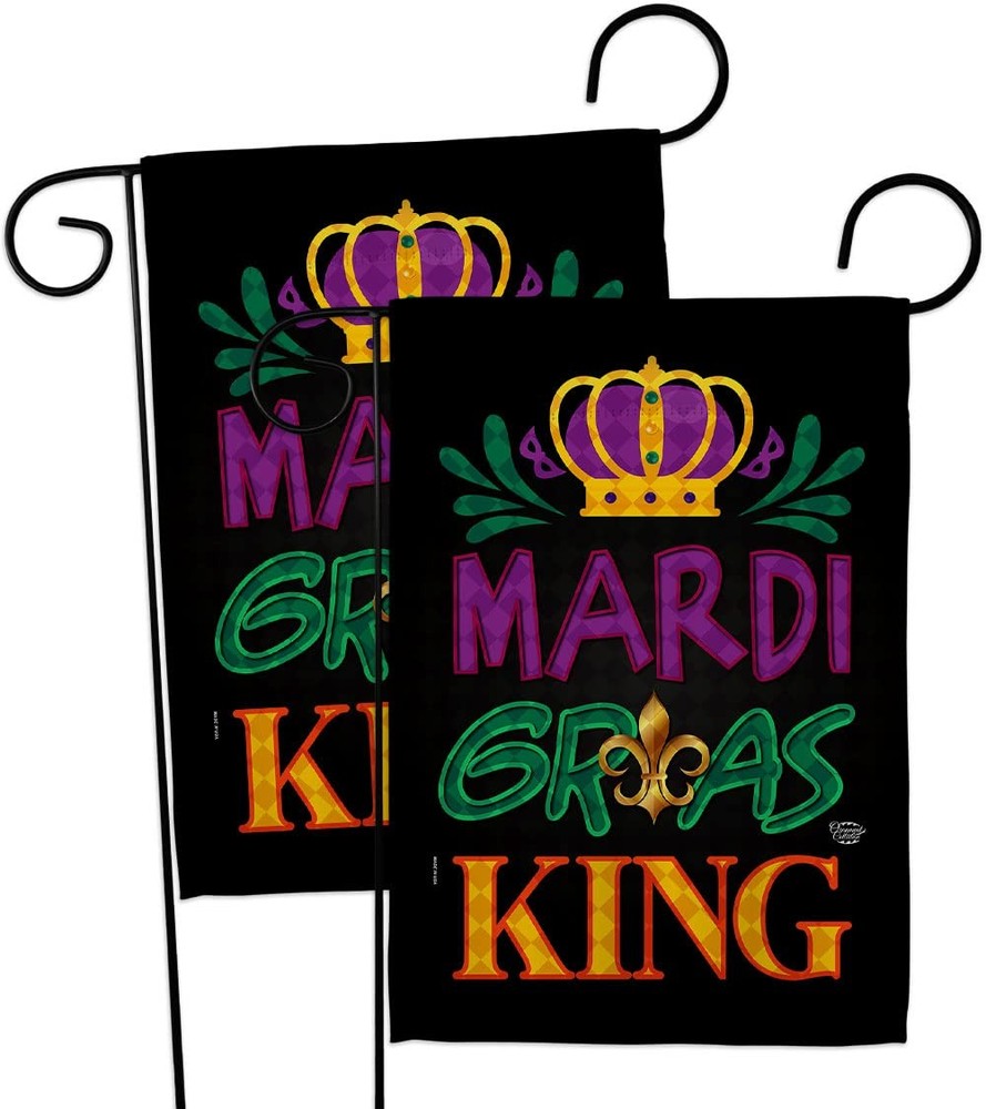 Colorful Mardi Gras Tapestry Banner Set for Porch Wall or Room Decor  