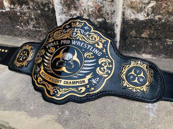 New VIRAL PRO Championship Wrestling Brass 2mm Belt
