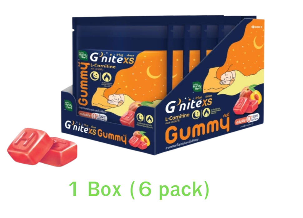 Handy Herb G’nite XS Gummies Peach Flavor (3 Box)