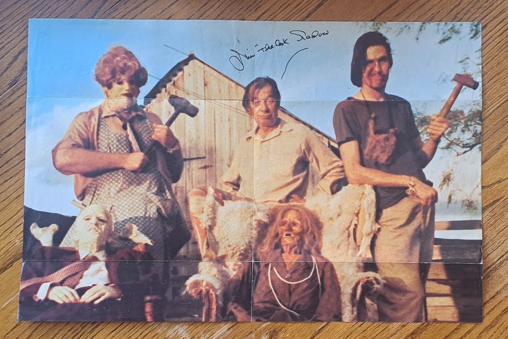 Jim Siedow Autograph Cut Poster The Texas Chainsaw Massacre 
