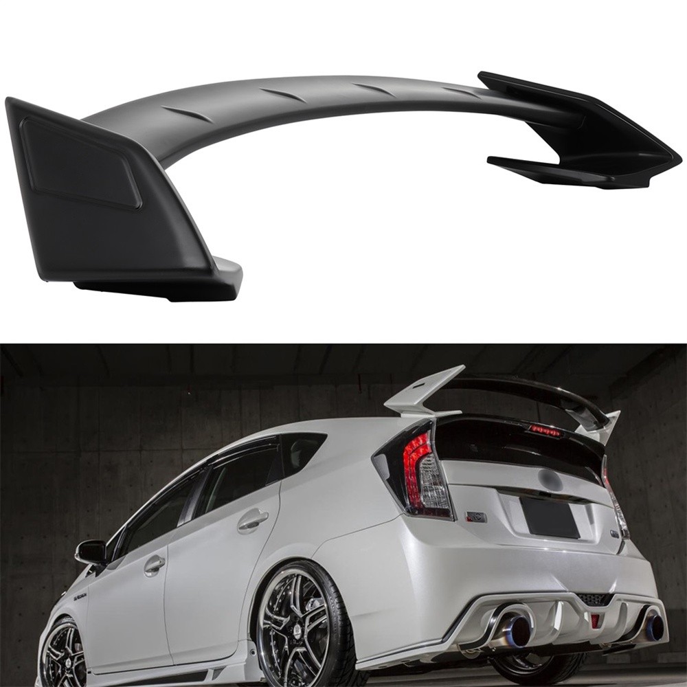 Black Rear Spoiler For 2010-2015 Toyota Prius Pedestal Wing Primed