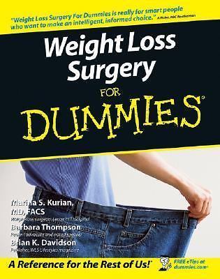 Weight Loss Surgery For Dummies [ Kurian, Marina S. ] Used - Very Good
