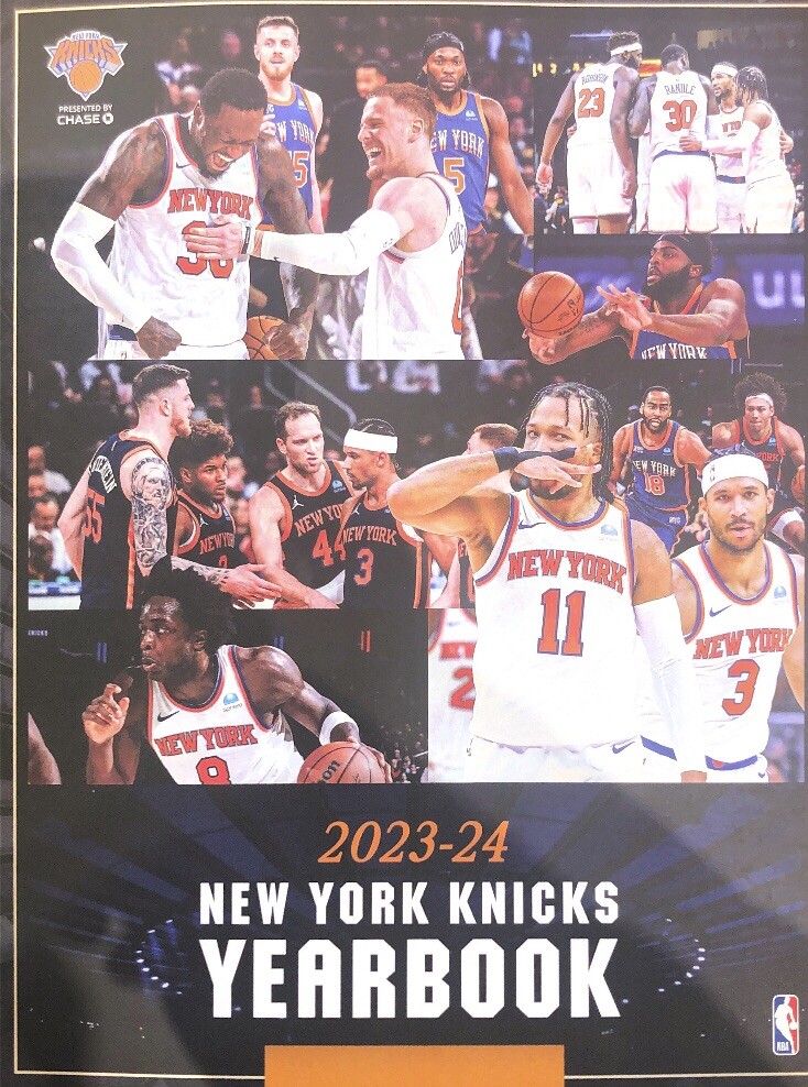 2023-24 NEW YORK KNICKS YEARBOOK JALEN BRUNSON JULIUS RANDLE IN STOCK SALE