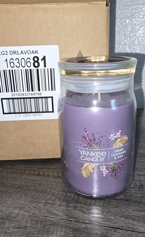 Yankee Candle Dried Lavender & Oak Double Wick 20 Oz Jar