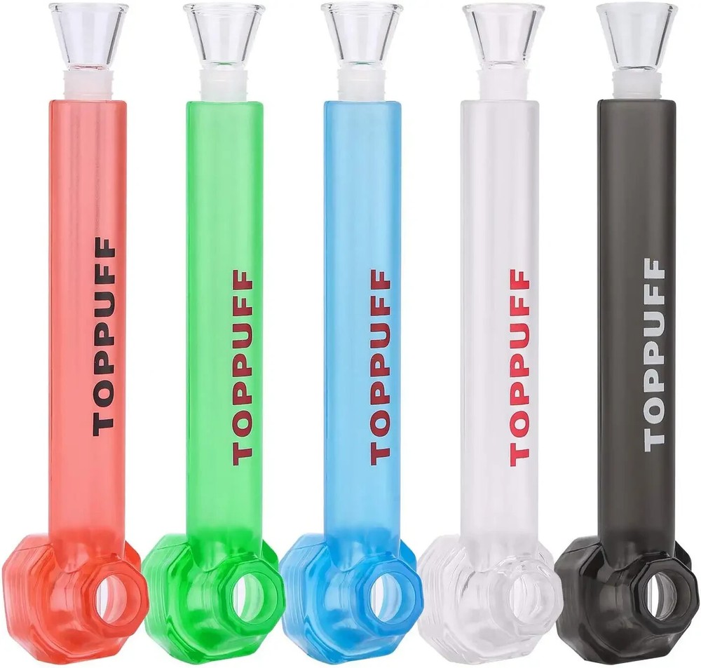 5 Pack Random Colors Top Puff Premium Portable Hookah Bottle Water Glass Bong US