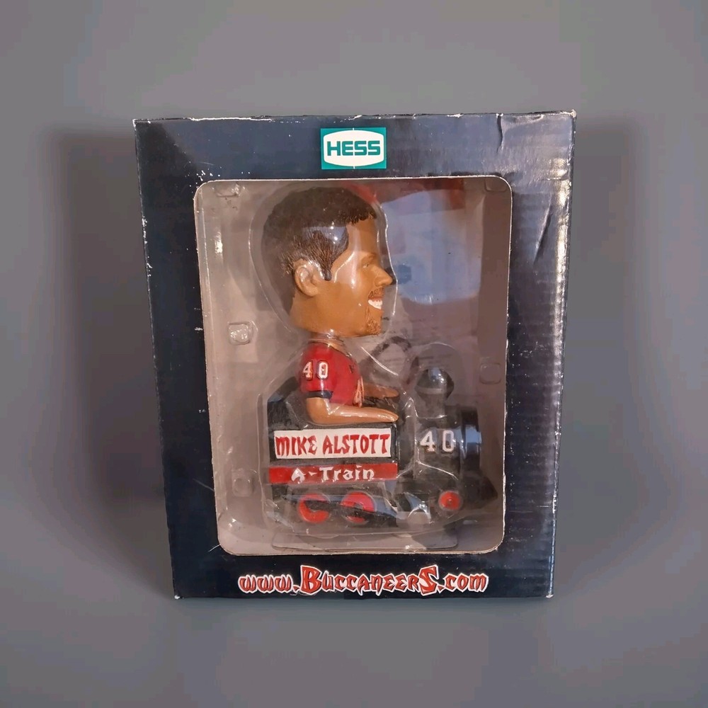 2008 HESS Tampa Bay Buccaneers Mike Alstott A-Train Bobblehead NFL Football Collectible