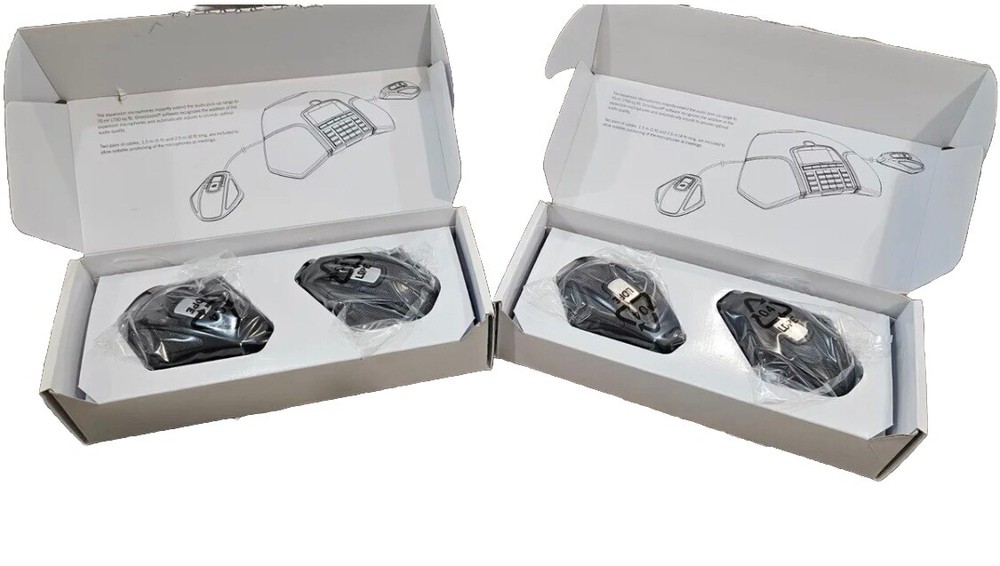 *** Lot of 4 Speakers Avaya B100 Series Expansion Microphones