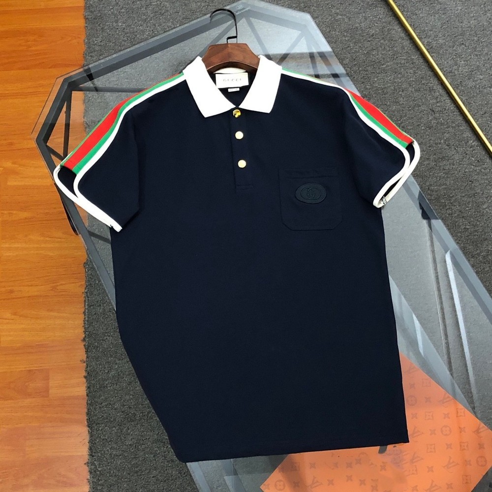 25SS Embroidered Logo Short-Sleeve Polo T-Shirt for Men & Women