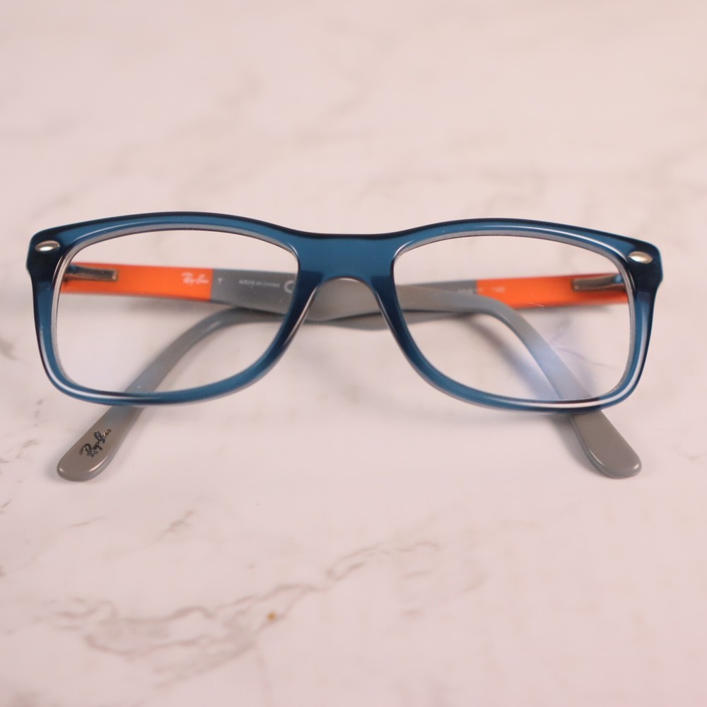 Ray-Ban RB5228 5547 Eyeglasses Frames Blue Rectangular 50-17-140 11746