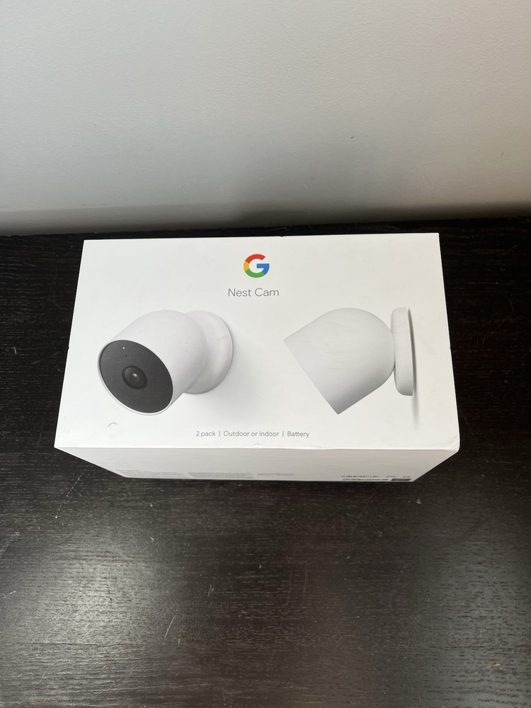 Google Nest Cam 2-Pack Indoor Outdoor Security Camera with HD Video