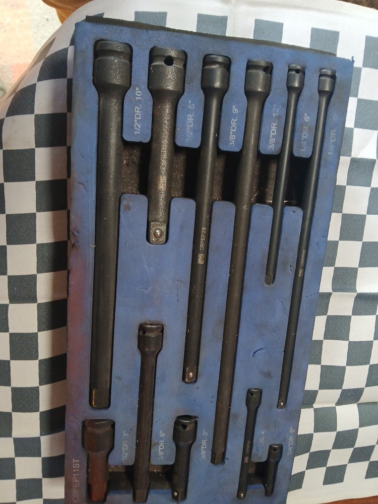 Cornwell Tools 11-Piece Impact Extension Set in Foam CBPEP11ST