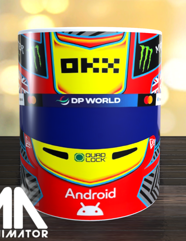 Oscar Piastri Helmet inspired Formula One F1 11oz Mug Gift Ceramic Motorsport