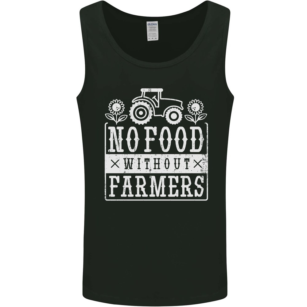 No Food Without Farming Farmers Mens Vest Tank Top