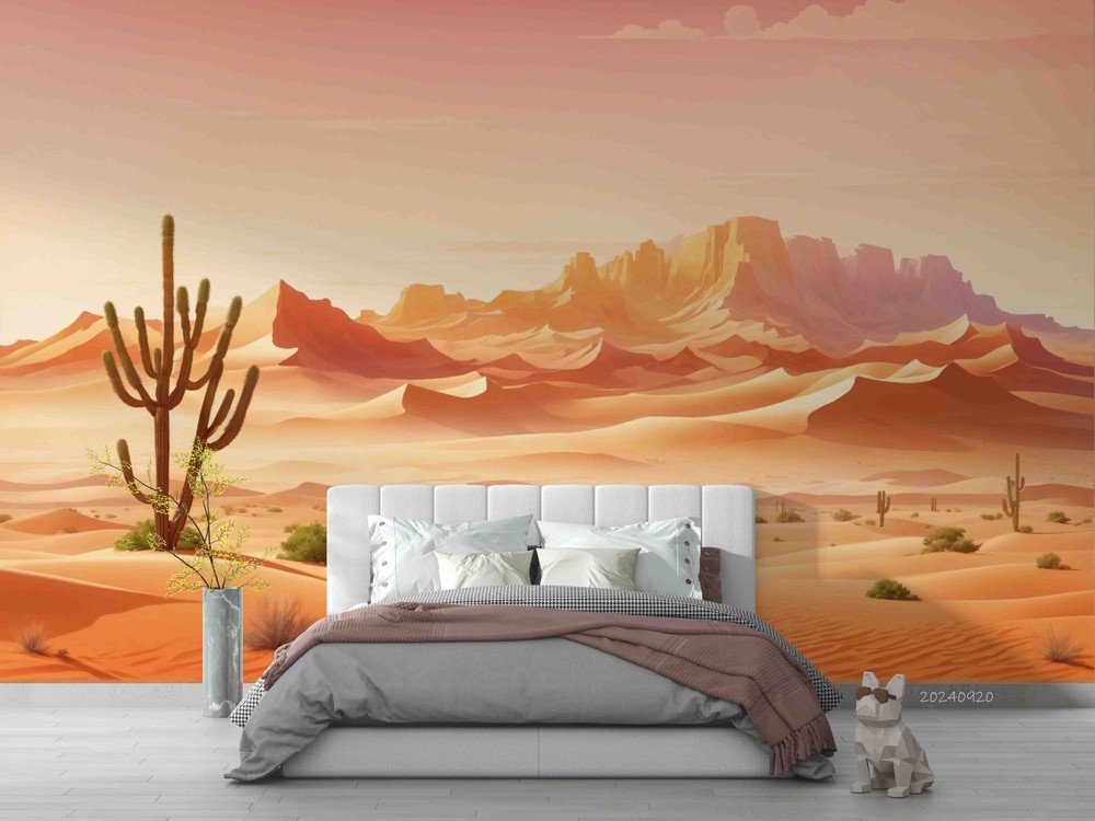 3D Desert Landscape Wall Murals Wallpaper Murals Wall Sticker 4
