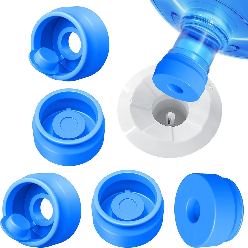 Primo Leak-Proof Water Jug Caps 5-Pack - Perfect for 5 Gallon & 3 Gallon Jugs