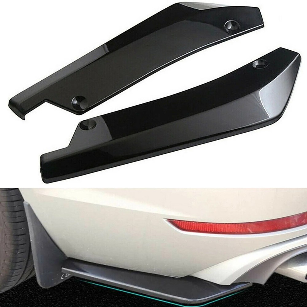 2X For Honda Accessories Car Rear Bumper Lip Diffuser Splitter Canard Protector
