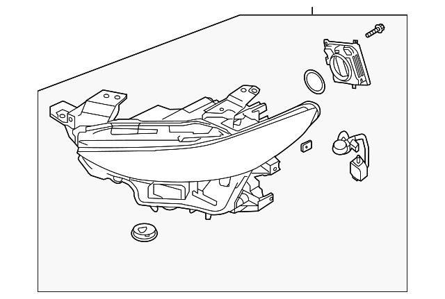 Genuine Mazda BGVP-51-030 Headlamp Assembly Replacement